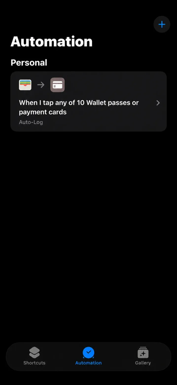 Shortcuts app, step 5